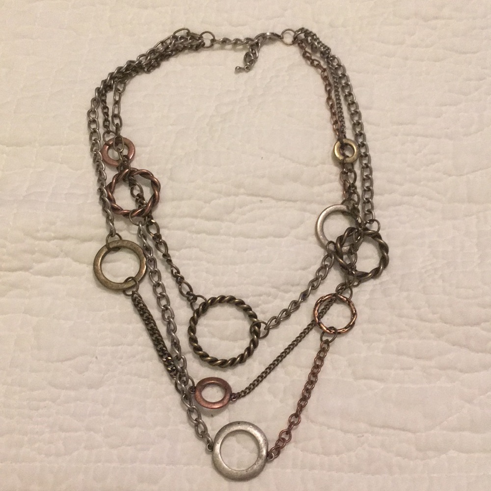 Mixed metals necklace